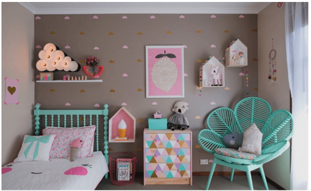 Дизайн детской комнаты для девочки от СК "Рембуд" в Киеве и области