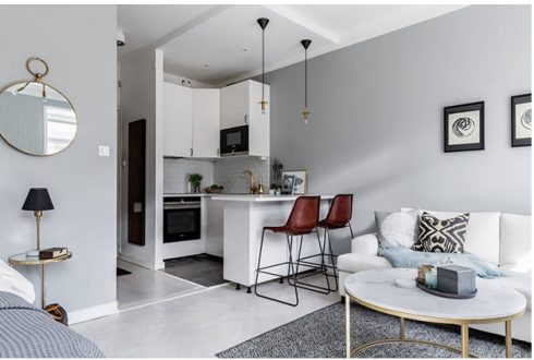 Интерьеры и дизайны квартир студий