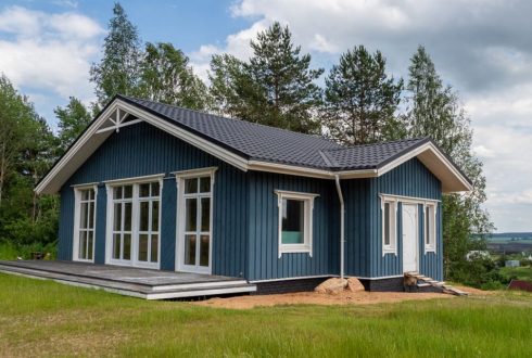 Фасад з скандинавської дошки